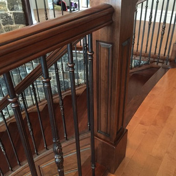 Curved Cherry Staircase