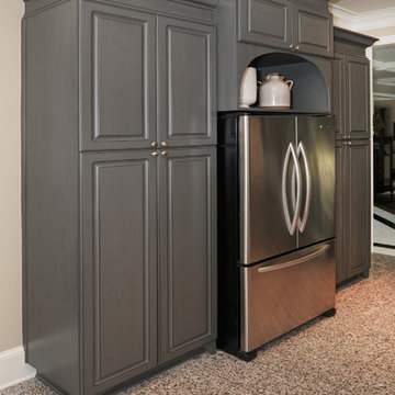 From white laminate thermofoil kitchen cabinets to gorgeous gray