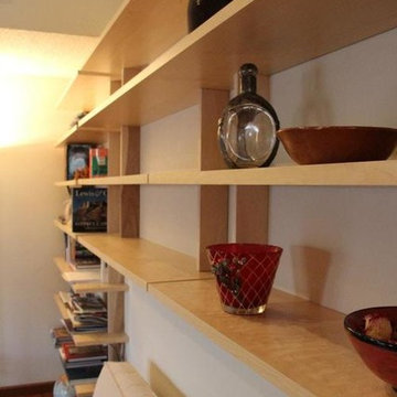 Custom Designed Birch Shelving Unit