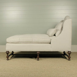 Belgian Linen Chaise - Indoor Chaise Lounge Chairs