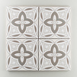 Handpainted: The Mediterranean Collection, Malta in Neutral Motif - Wall & Floor Tiles