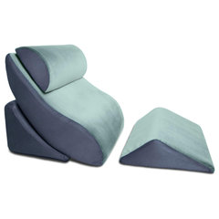 Bed Wedge Pillow Set with Firm Memory Foam by Avana Comfort