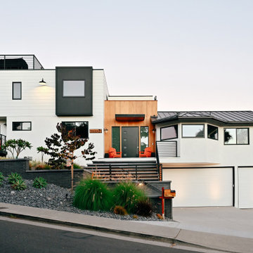 black + white beach house / san clemente