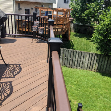 TimberTech Reserve Dark Roast with TimberTech Radiance Railing in Kona