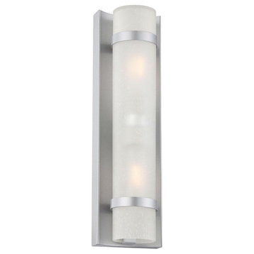 Acclaim Apollo 2-Light Outdoor Wall Light 4701BS - Brushed Silver