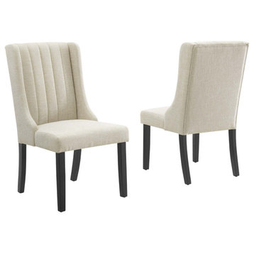 Renew Parsons Fabric Dining Side Chairs, Set of 2 Beige