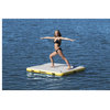 6-Ft Yellow and White Inflatable Dock Solstice Drop Stitch With Handles