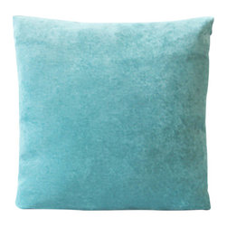 DECORATIVE PILLOWS MIAMI - Velvet Pillow, Turquoise, 20" x 20" - Decorative Pillows