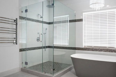 Shower Glass Designed By Stonewood Kitchen and Bath