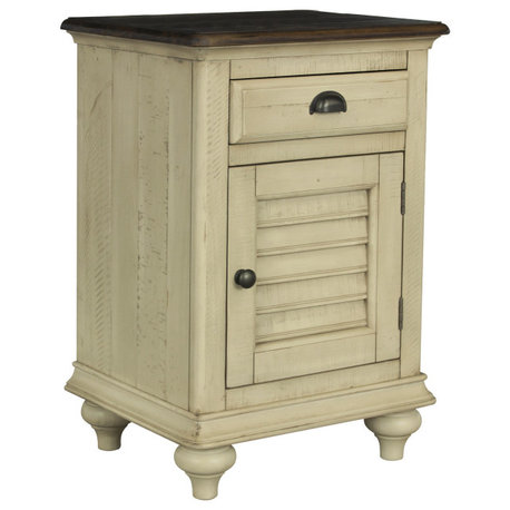 Sunset Trading Shades Of Sand Nightstand | Narrow | Drawer | Cabinet