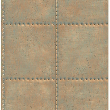 Indium Bronze Sheet Metal Wallpaper, Sample