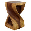 Haussmann® Original Wood Twist Stool 12 X 12 X 20 In High Oak Oil