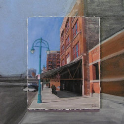 Mixed Media Art "3rd Ward Market Street" - Mixed Media Art