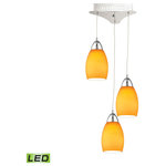 Elk Home - Elk Home Lca203-8-15 Buro 9'' Wide 3-Light Mini Pendant, Chrome - Elk Home LCA203-8-15 Buro 9'' Wide 3-Light Mini Pendant - Chrome. Collection: Buro. Primary Color/Finish: Chrome. Primary Color/Finish Family: Silver. Primary Material: Glass. Secondary Material: Metal. Dimension(in): 9(W) x 9(Depth) x 6(H). Bulb: (3)5W (Not Included). Color Temperature: 3000K (Warm White). Shade Dimension(in): 5.8(H). Safety Rating: UL/CSA.