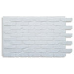 Antico Elements - 26"x48" Faux Brick Panels, White - Faux brick panels will help you add an incredible new look, quickly and inexpensively. Aged brick Veneer today is a much easier product to install .Our newest addition in the faux brick panels line, a 26" panel.
