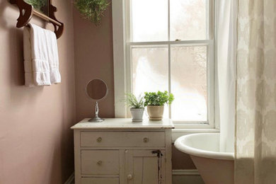 Example of a farmhouse bathroom design in Other