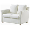Furniture of America Lillard Fabric Upholstered Loveseat in Cream