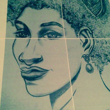 Large scale mural artwork for interior decor -- created by Sheila.