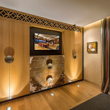 LUXE LODGE - Guest Suite Closet - aircon vent in fret at top and air return in k