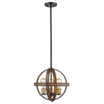 Z-Lite - Z-Lite 472B14-RM Kirkland - 14" Three Light Pendant - Make a modern statement with the interesting, openKirkland 14" Three L Rustic Mahogany *UL Approved: YES Energy Star Qualified: n/a ADA Certified: n/a  *Number of Lights: Lamp: 3-*Wattage:100w Medium Base bulb(s) *Bulb Included:No *Bulb Type:Medium Base *Finish Type:Rustic Mahogany