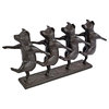 Pig Dancers Bronze Finish Statue Sculpture Figurine