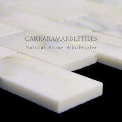 Calacatta Gold Italian Marble 2x4 Subway Mosaic Tile Honed - Products