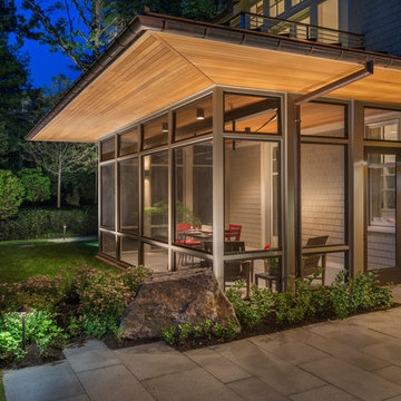 Modern Screen Porch Wellesley