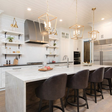 Grey and Gold Kitchen
