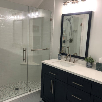 Shower and vanity