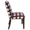 Hughes Dining Chair, Buffalo Square Holiday Red