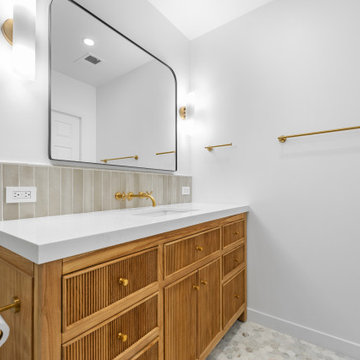 Spanish Contemporary Elegance: Primary Bathroom Remodel