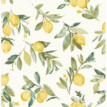 Limon Yellow Fruit Wallpaper Bolt