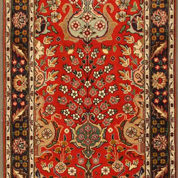 Persian Tabriz runner 2'6 X 10'6 - Area Rugs