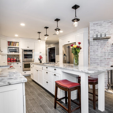 Elegant White Kitchen Remodel