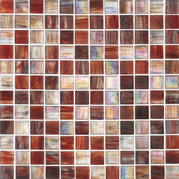Watercolor Glass - Mahogany - Tile