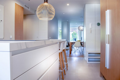 Cocina con isla en Pedralbes, Barcelona.