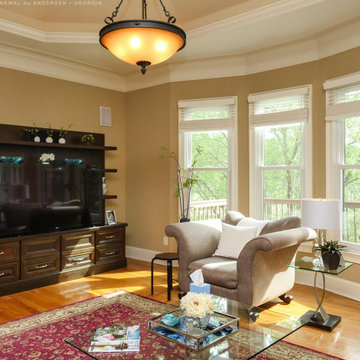 New Windows in Fantastic Living Room - Renewal by Andersen Georgia