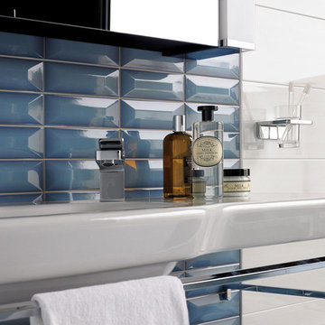 Sant Agostino Light Series Azzurro Ceramic Bathroom Wall Tile