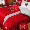 Nebraska Cornhuskers NCAA Bedding - Sidelines Comforter and Sheet Set Combo - Tw