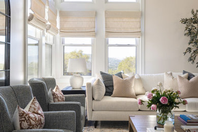 Transitional living room photo in Salt Lake City