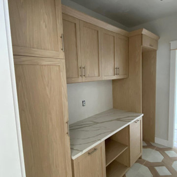 Boston Area Custom Storage Unit with Crown Molding and Adjustable Shelves