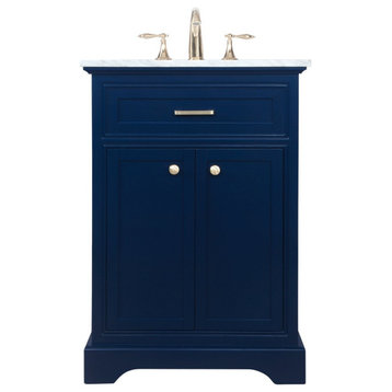 Elegant VF15024BL 24"Single Bathroom Vanity, Blue