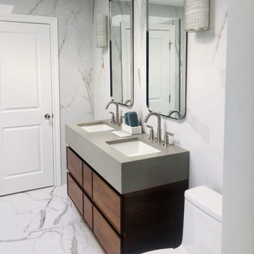 Curated master bathroom
