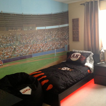 SF Giants - Baseball theme boy bedroom design