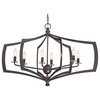 Minka-Lavery 4376-579 6 Light Chandelier Downton Bronze With Gold Highlights