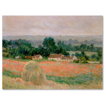 Monet 'Haystacks At Giverny' Canvas Art, 19 x 14