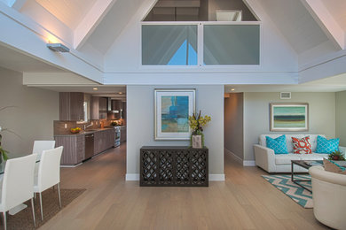 Inspiration for a transitional living room remodel in Orange County