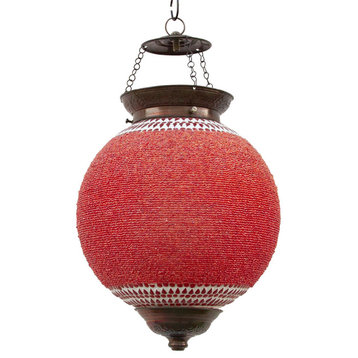 Crimson Pendant Sphere Lantern