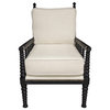 Abacus Relax Chair, Distressed Black