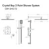 ZLINE Shower System, Matte Black, CBY-SHS-T2-MB